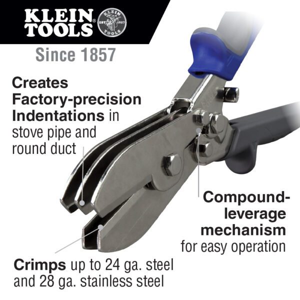 A close up of the klein tools pliers