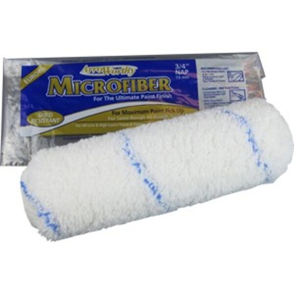 A roll of microfiber is sitting next to the package.